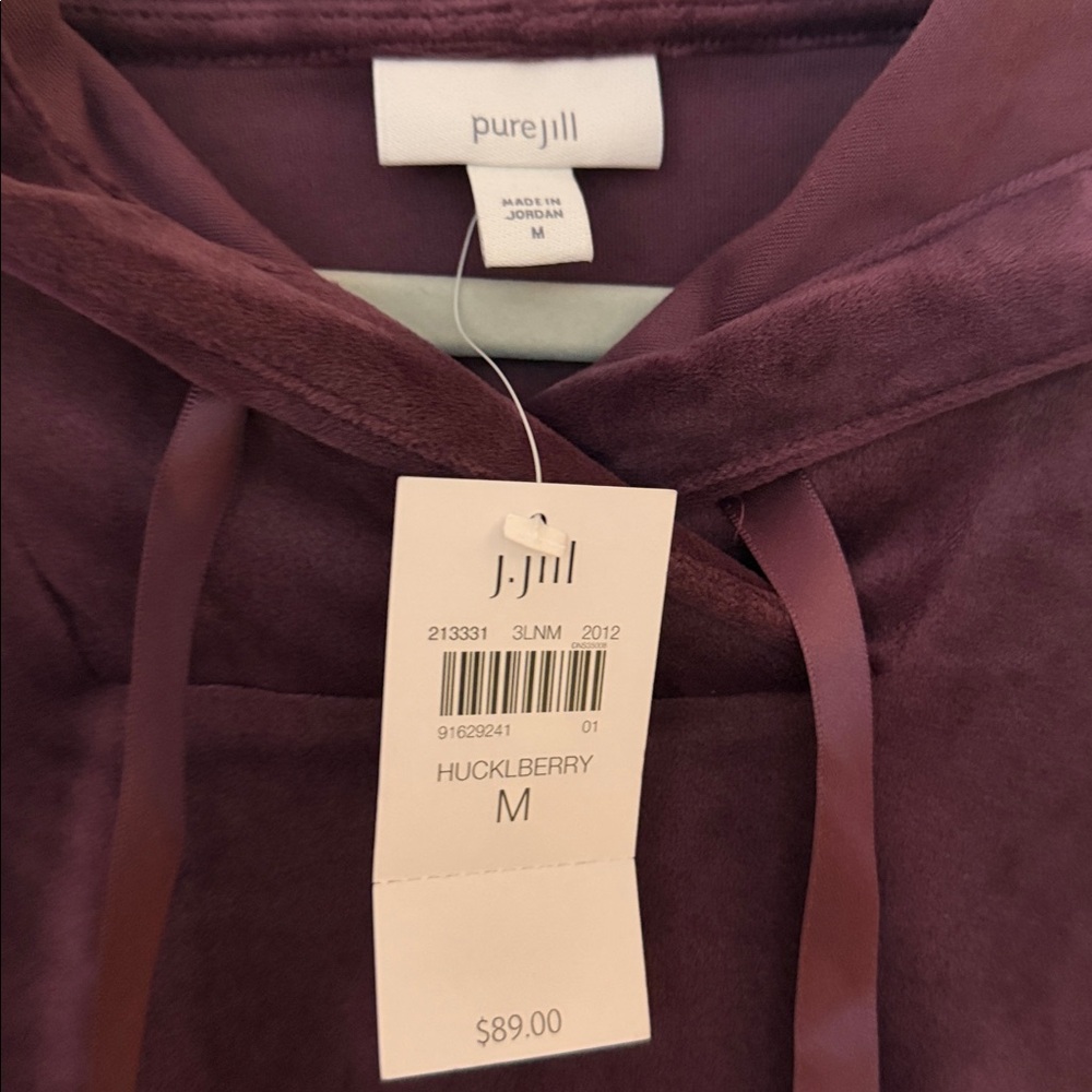 J. Jill Deep Purple Cowl Neck Sweater - Picture 3 of 4